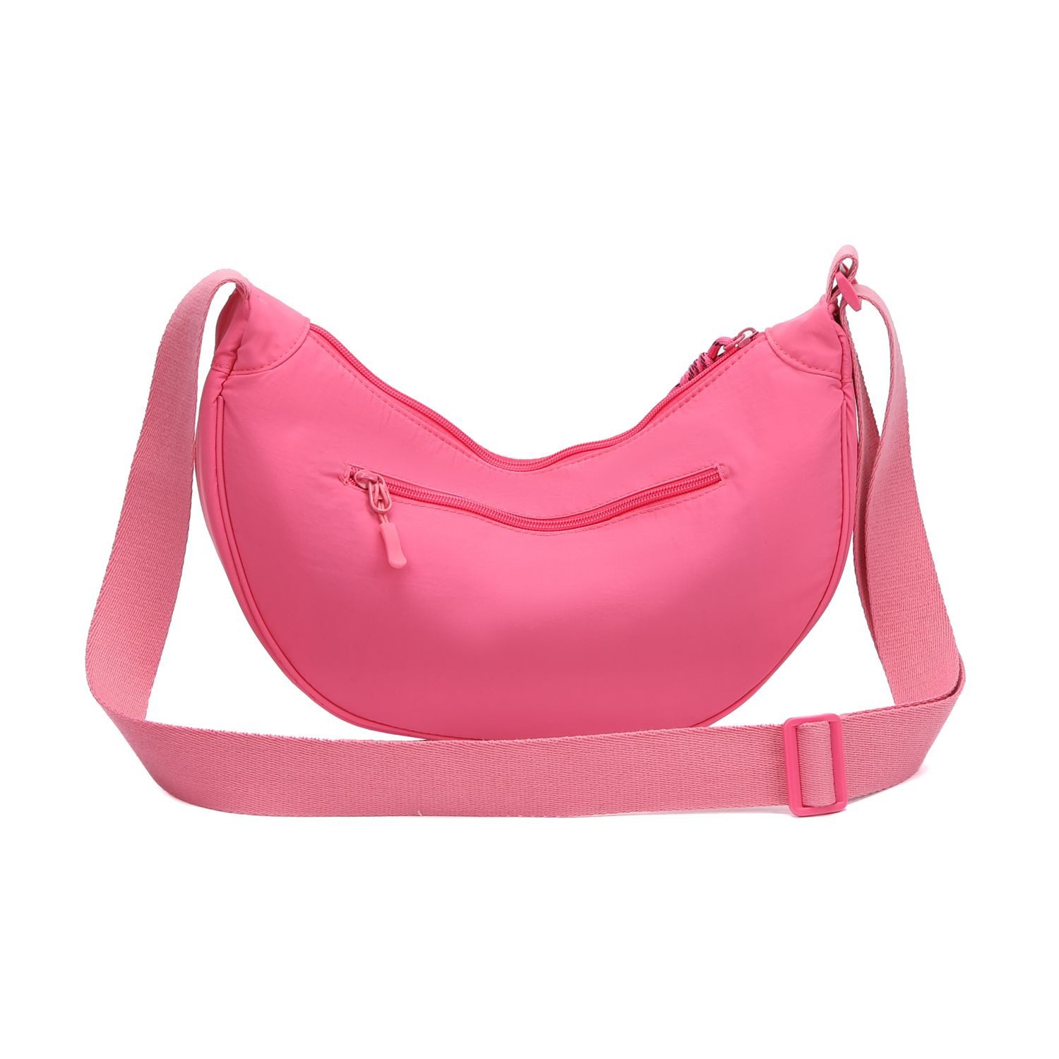 ITALYSHOP24 Schultertasche Damen Tasche MOON Bodybag Brusttasche CrossBody UNISEX Nylon, HERREN Hobo Bag Runde Umhängetasche Hüfttasche Crossover Reise modern