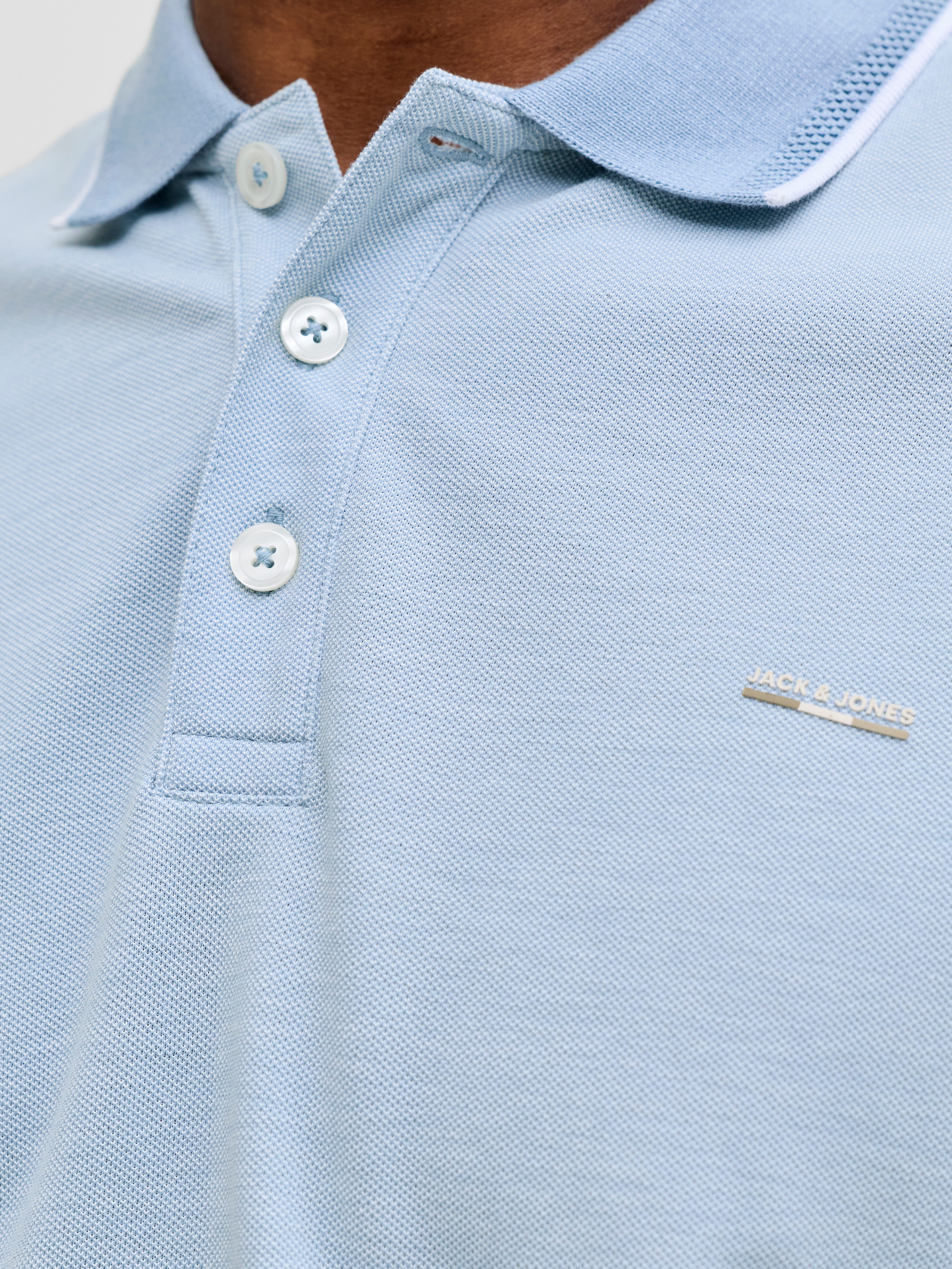 Jack & Jones Poloshirt JPRBLUALVES SS POLO SN mit Logo Stickerei – Bild 4 von 5