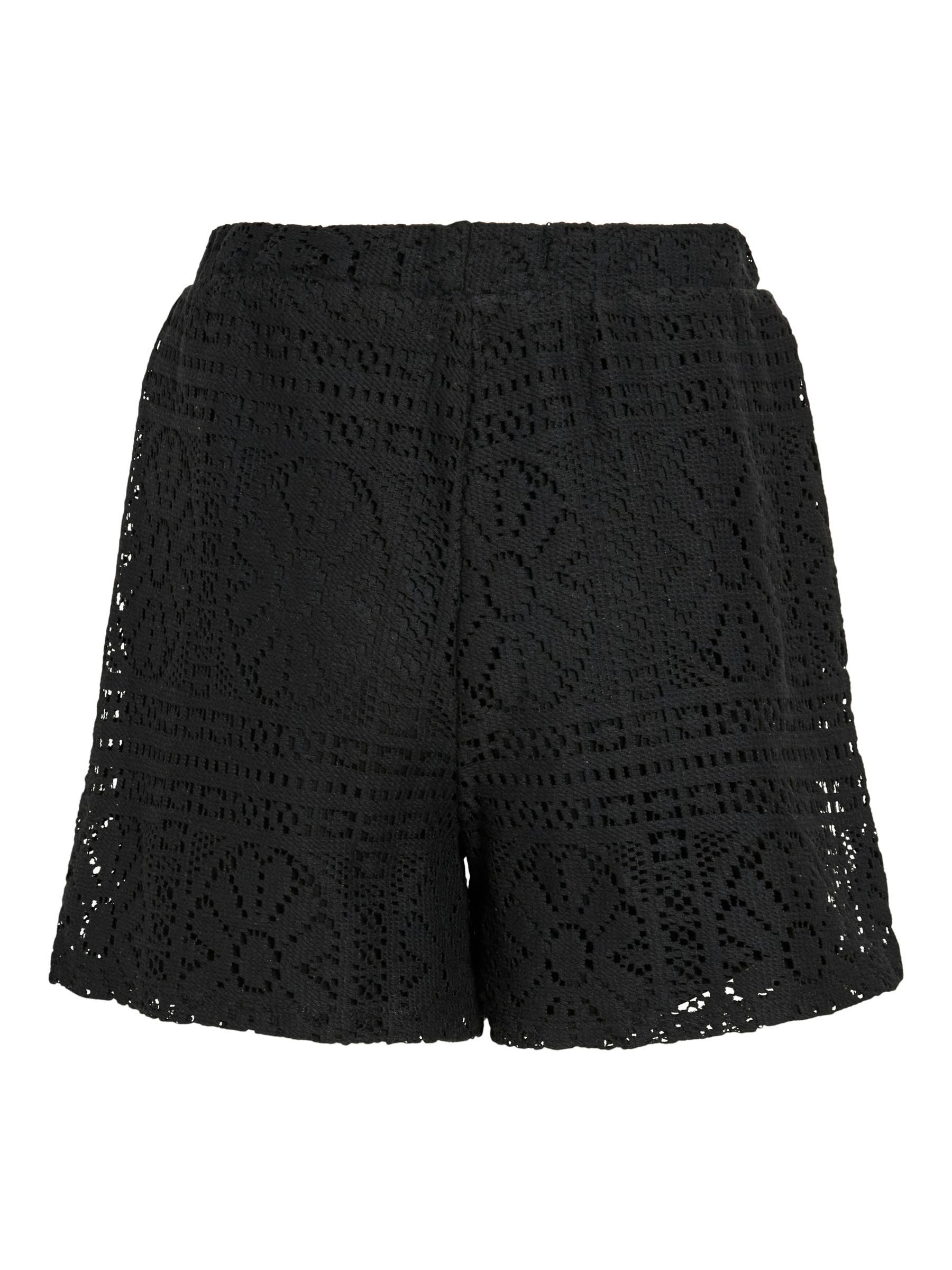 Vila Shorts Stilvolle Spitze und filigranes Muster - Sommerlook VIMERINDA CROCHET HW SHORTS