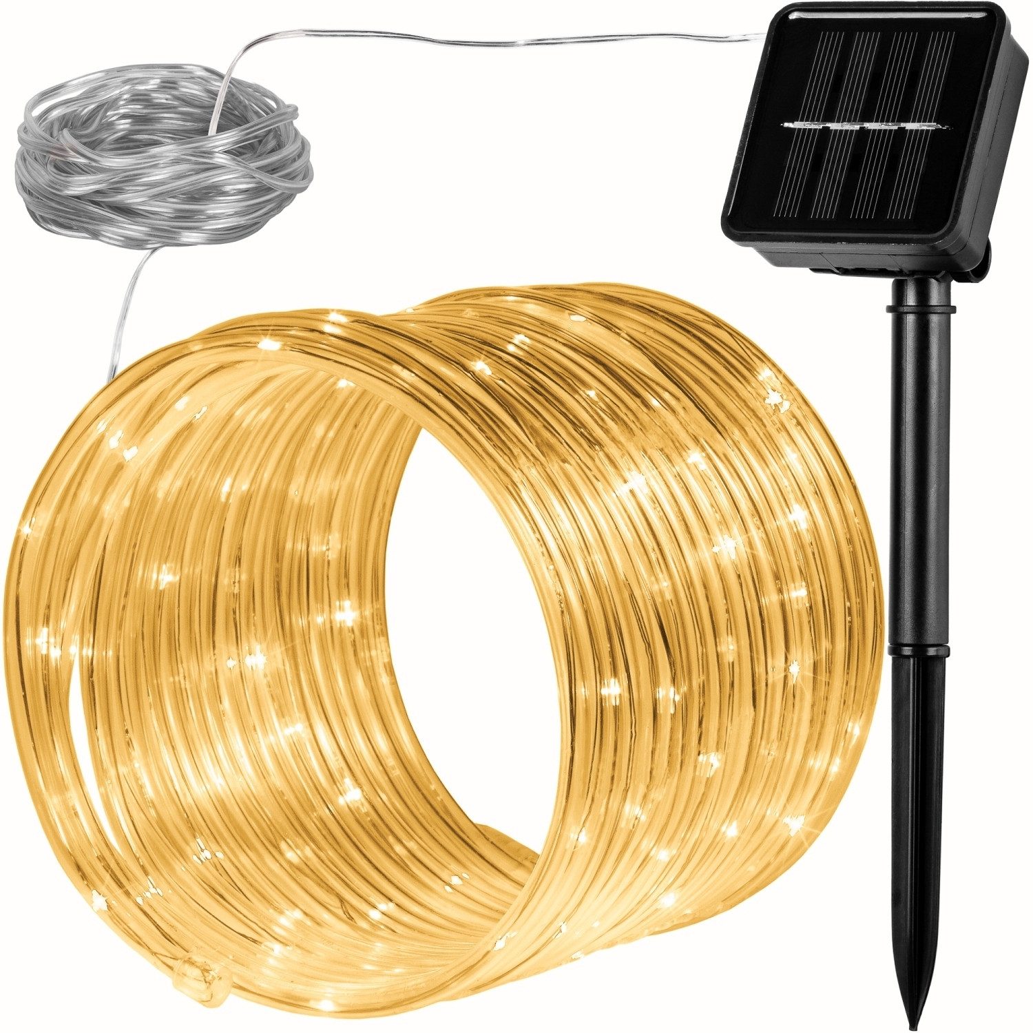 VOLTRONIC LED-Lichterschlauch VOLTRONIC® 100 LED Solar günstig online kaufen