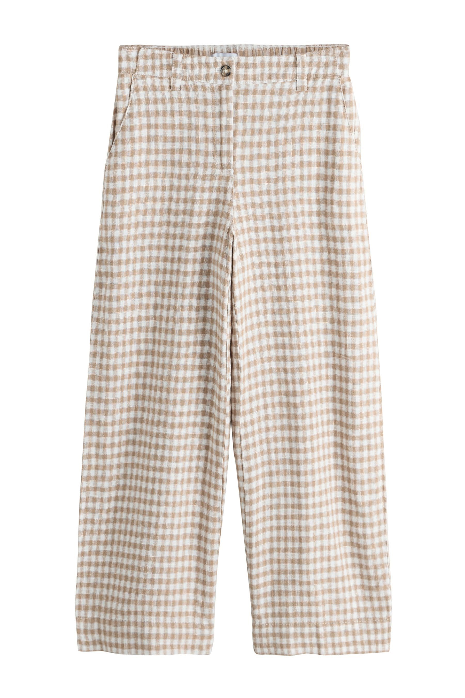 Palazzohose Elegante Hose mit weitem Bein, Kurzgröße