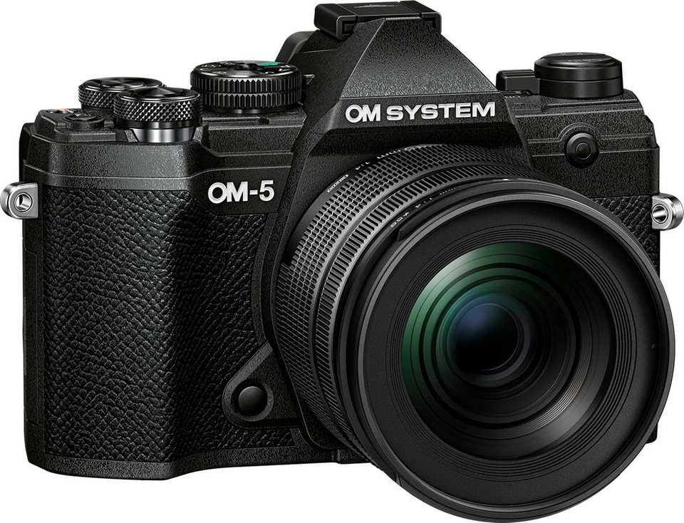 Olympus OM-5 1245 Kit Systemkamera (M.Zuiko Digital ED 12‑45mm F4 PRO, 20,4  MP, Bluetooth, WLAN (Wi-Fi), Videoaufnahmen in 4K Ultra HD