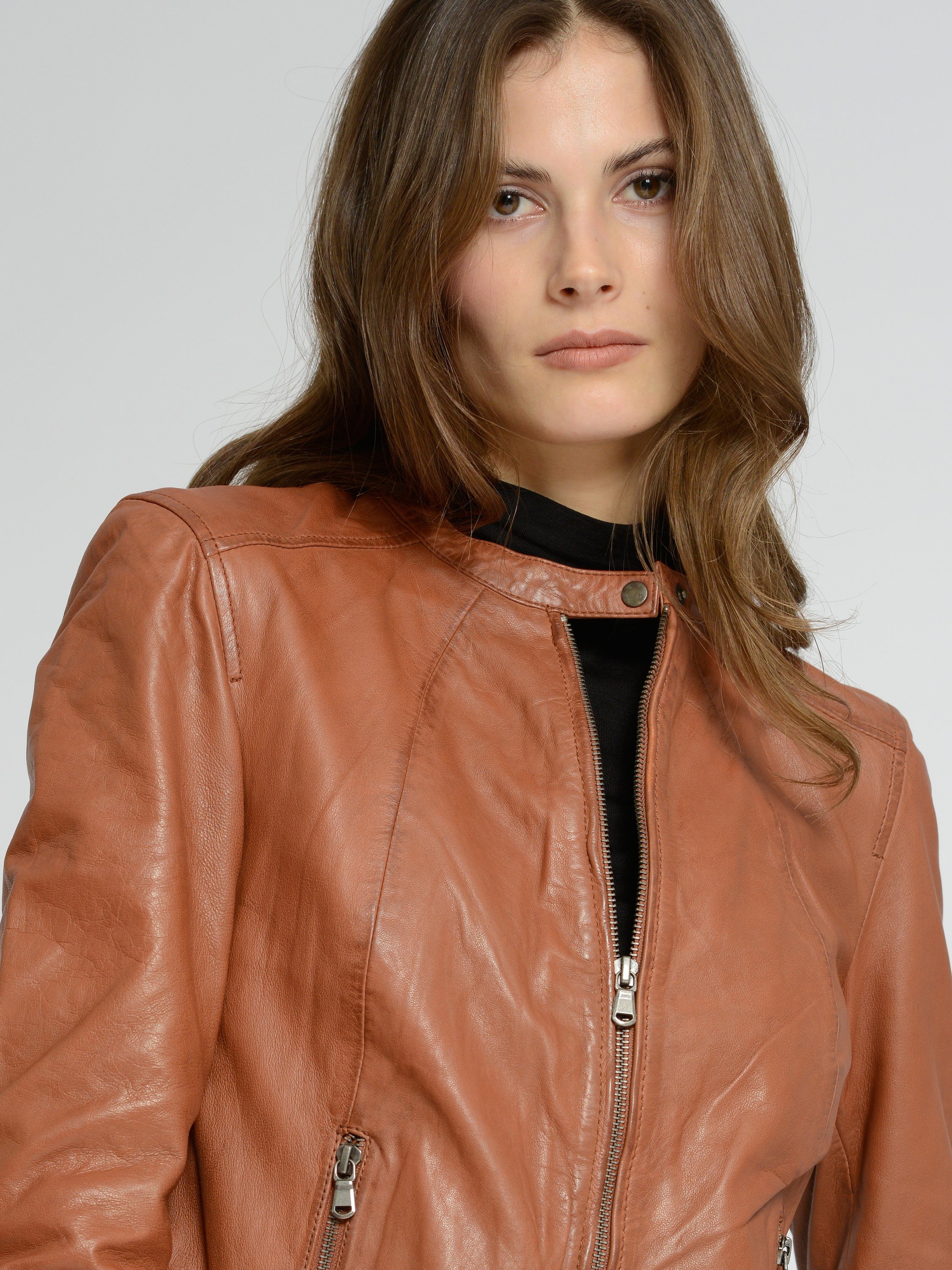 Maze Lederjacke cognac 4202166