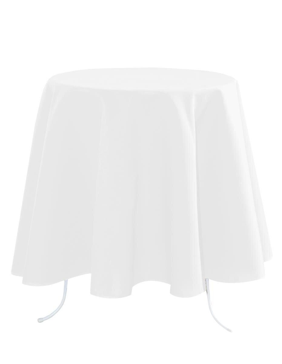 STOF Tischdecke Weiße runde Tischdecke NELSON, Ø 180 cm (Tischdecken 1-tlg)
