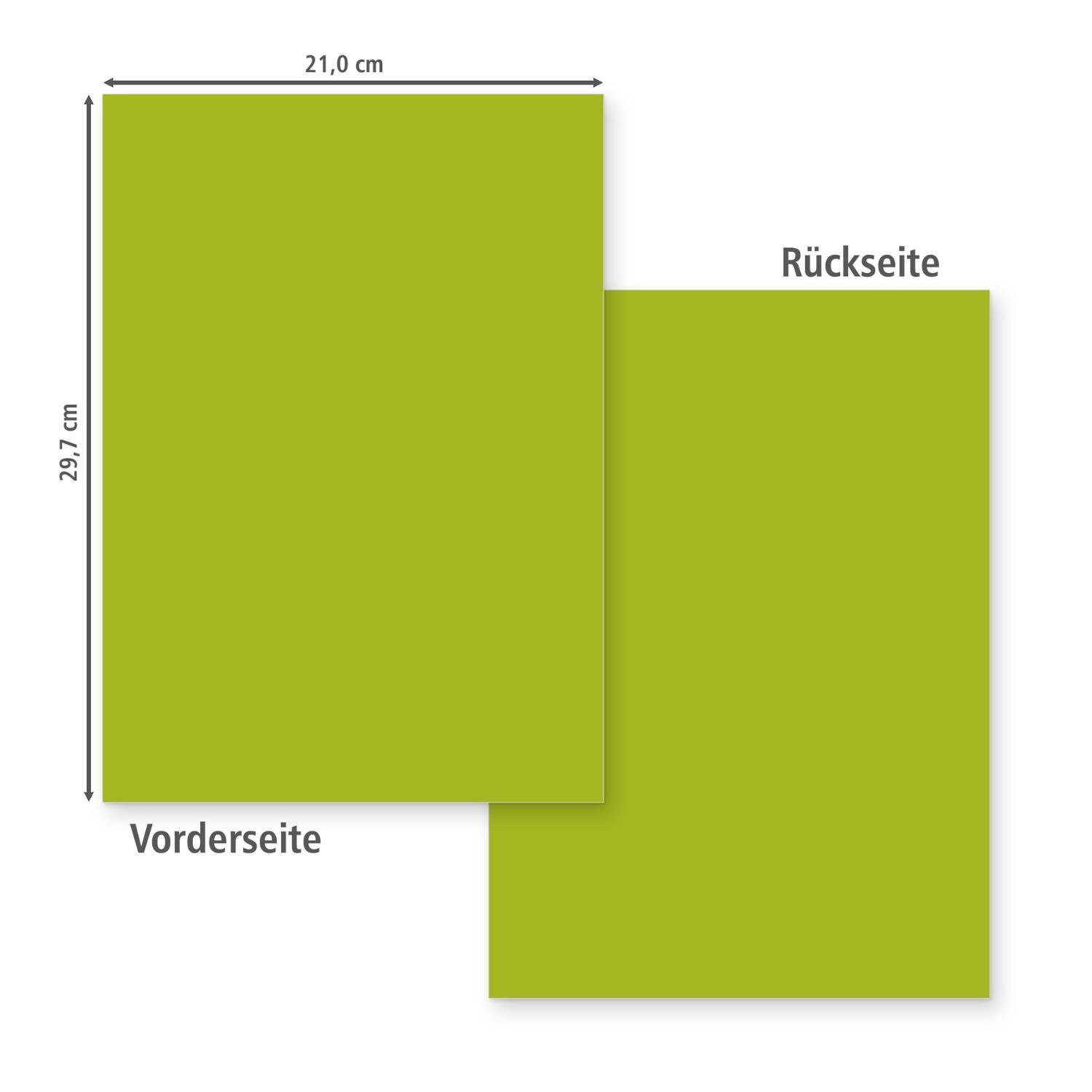 Fotokarton Set GRÜN A4 itenga DIN itenga mit Blatt Bastelkartonpapier 21 Muster 300 Bastelkarton