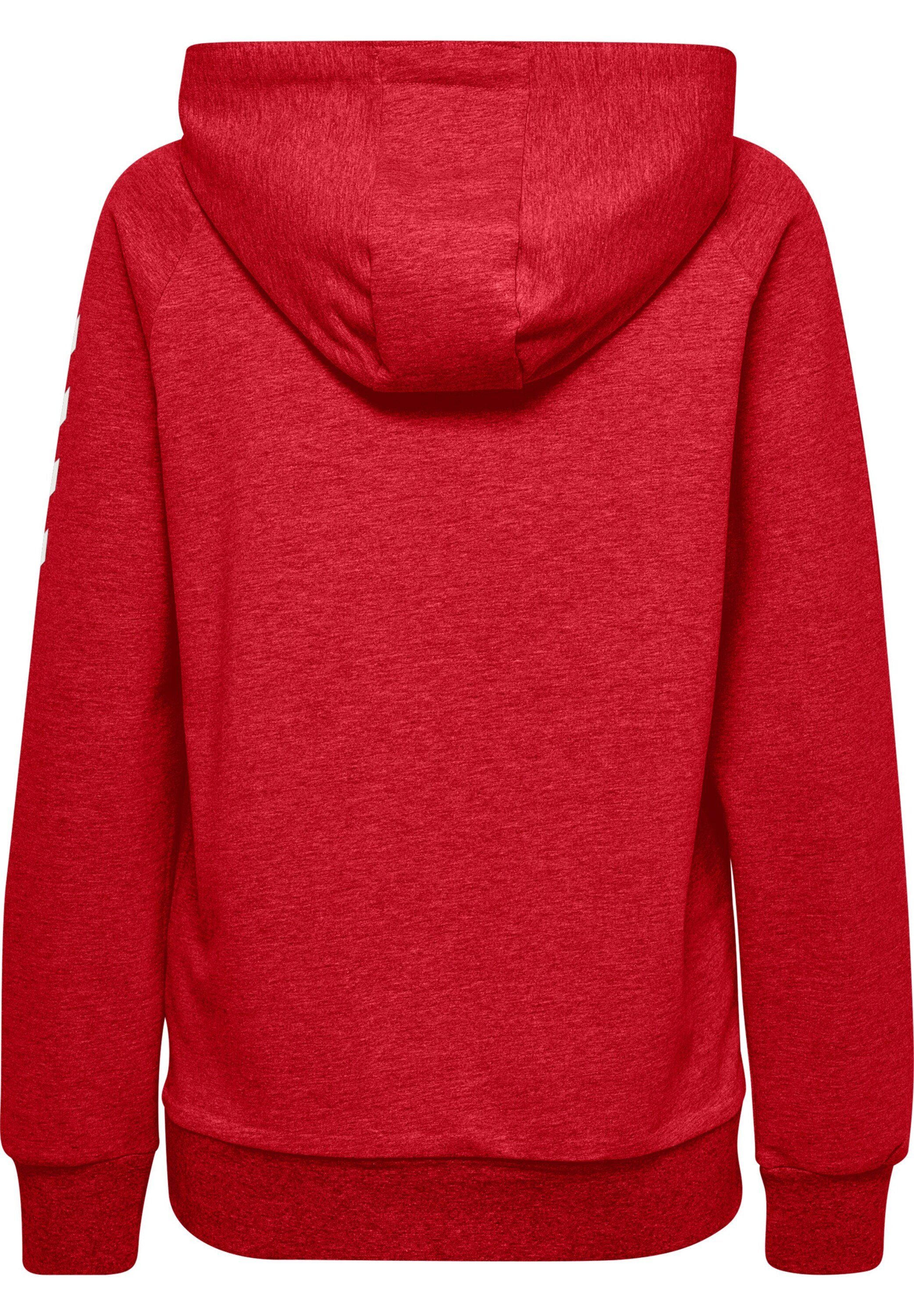 Plain/ohne (1-tlg) hummel Details Sweatshirt Rot