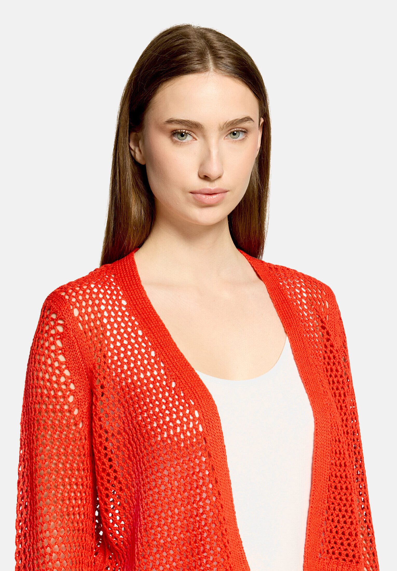 Betty Barclay Strickjacke Damen mit Lochmuster (1-tlg)
