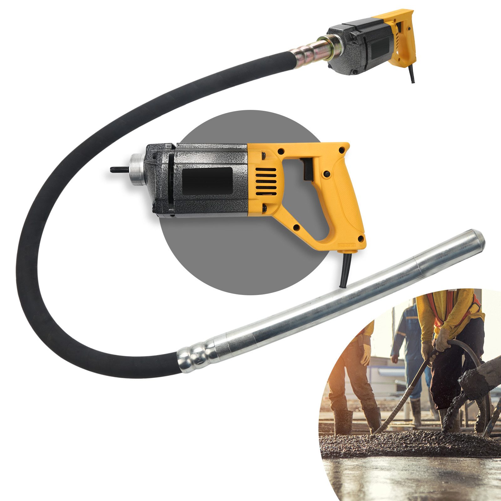 Clanmacy Rührwerk Betonrüttler Elektro 1.5m 220V Ø 35 mm Elektro 1000W Rütt günstig online kaufen