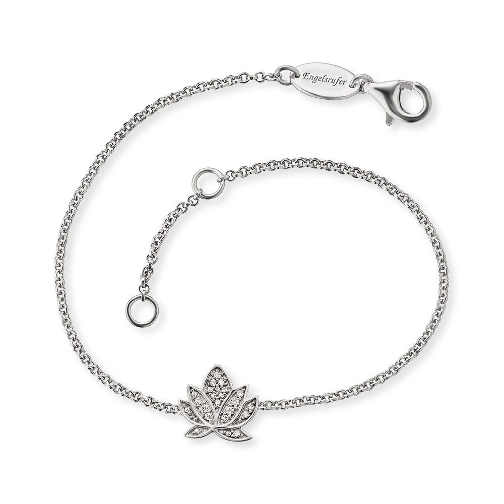Silberarmband Engelsrufer Armband Lotus Blume ERB-LILLOTUS-ZI Sterling Silber mit Zi