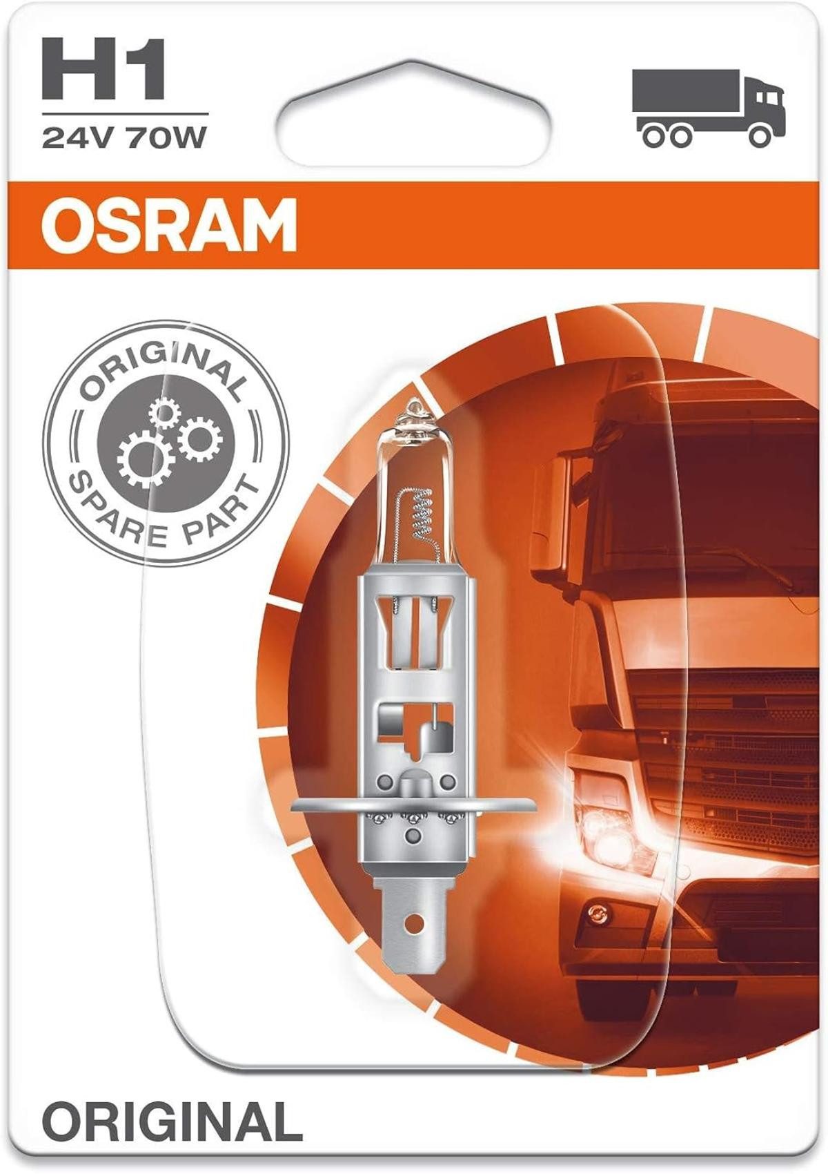 Osram Blinker Osram ORIGINAL H1, 64155-01B, 24V, Einzelblister Weiß (Weiß)