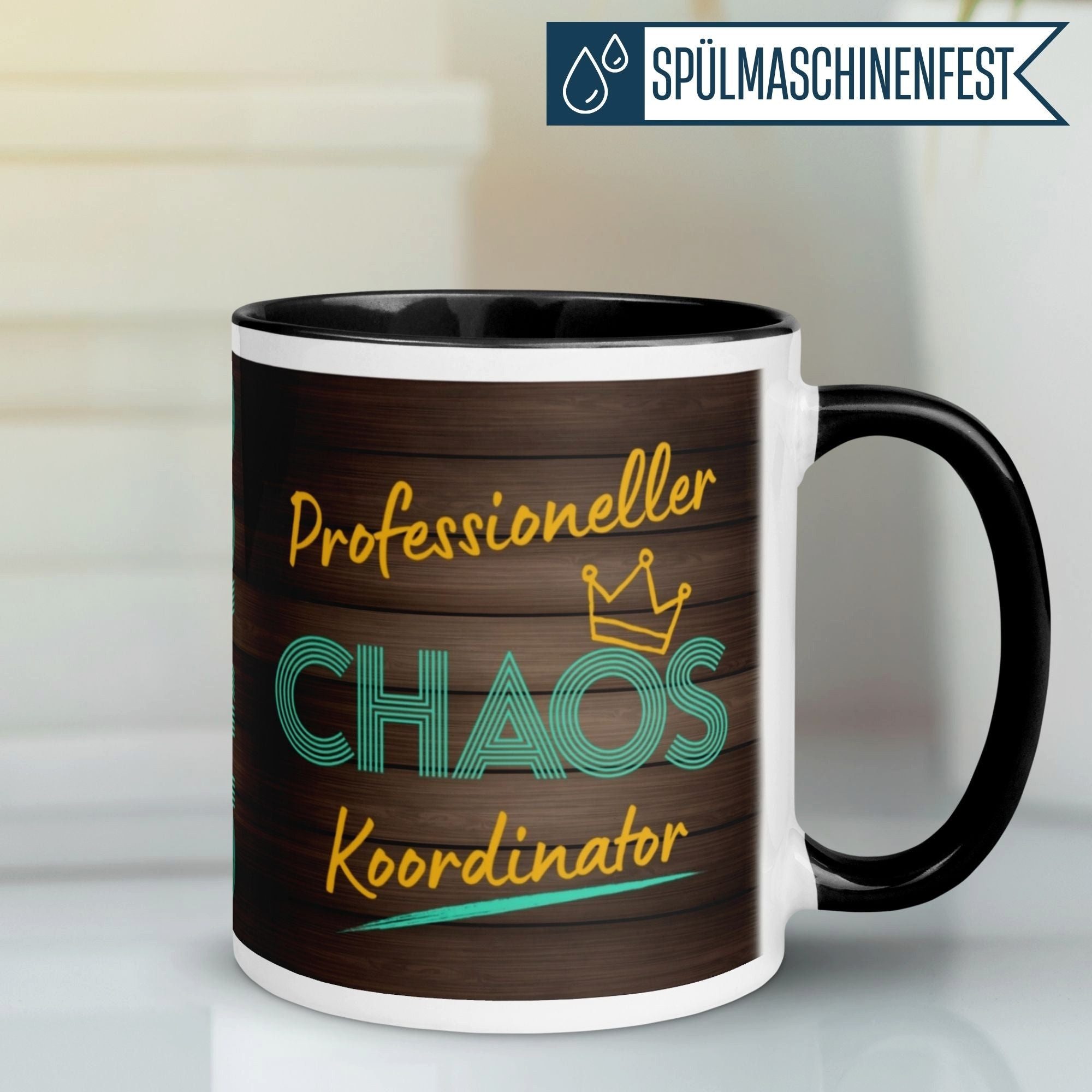 Momentals Tasse Kollege – Professioneller Chaos Koordinator – Geschenk Arbeitskollege, Gratis Versand · Links-&Rechtshänder · Spülmaschinenfest