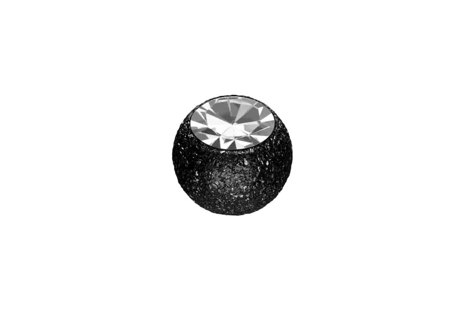 PIERCINGLINE Piercing-Set Chirurgenstahl Schraubkugel DIAMANTOPTIK + KRISTALL (Schraub-Aufsätze, 1-tlg)