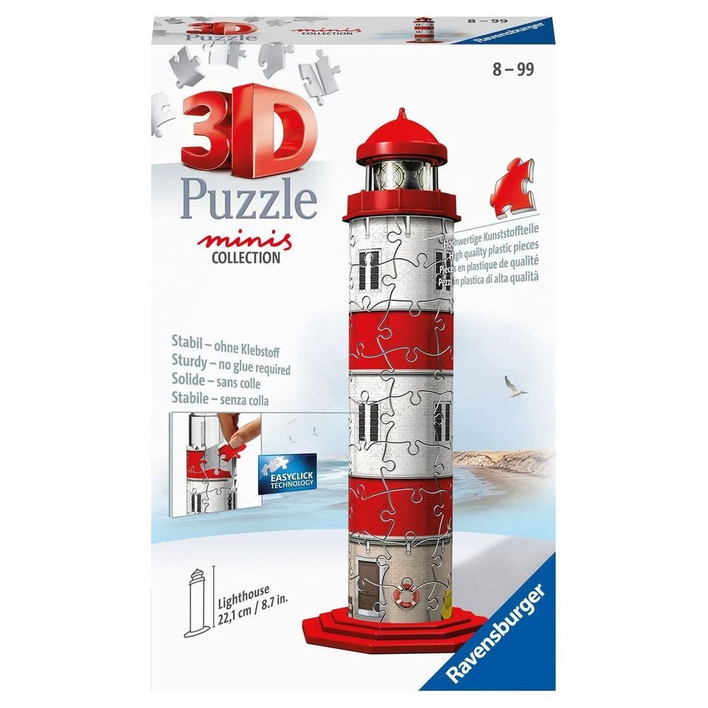 Ravensburger Puzzle Ravensburger 3D Puzzle 11273 - Mini Leuchtturm - 54 Teile - ab 8..., 54 Puzzleteile von Ravensburger