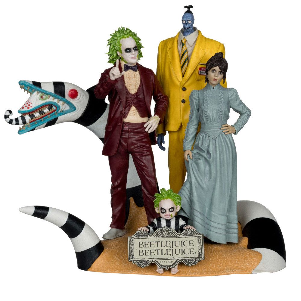 McFarlane Toys Merchandise-Figur Beetlejuice Beetlejuice Movie Maniacs PVC Statuen 4er-Pack 15 cm