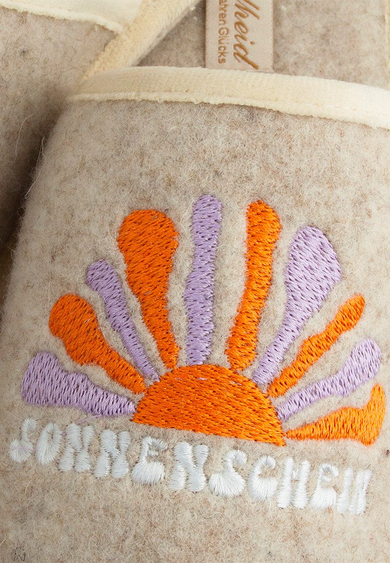ADELHEID Sonnenschein Filzpantoffel Pantoffel – Bild 5 von 5