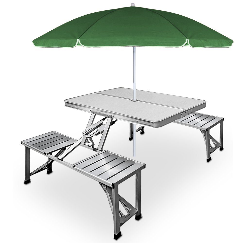 Casaria Campingtisch (1-St), Klappbar mit Stühlen Alu Falttisch Klapptisch Faltbar Leicht Camping