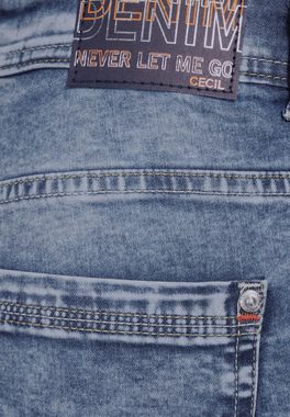 Cecil 7/8-Jeans in hellblauer Waschung