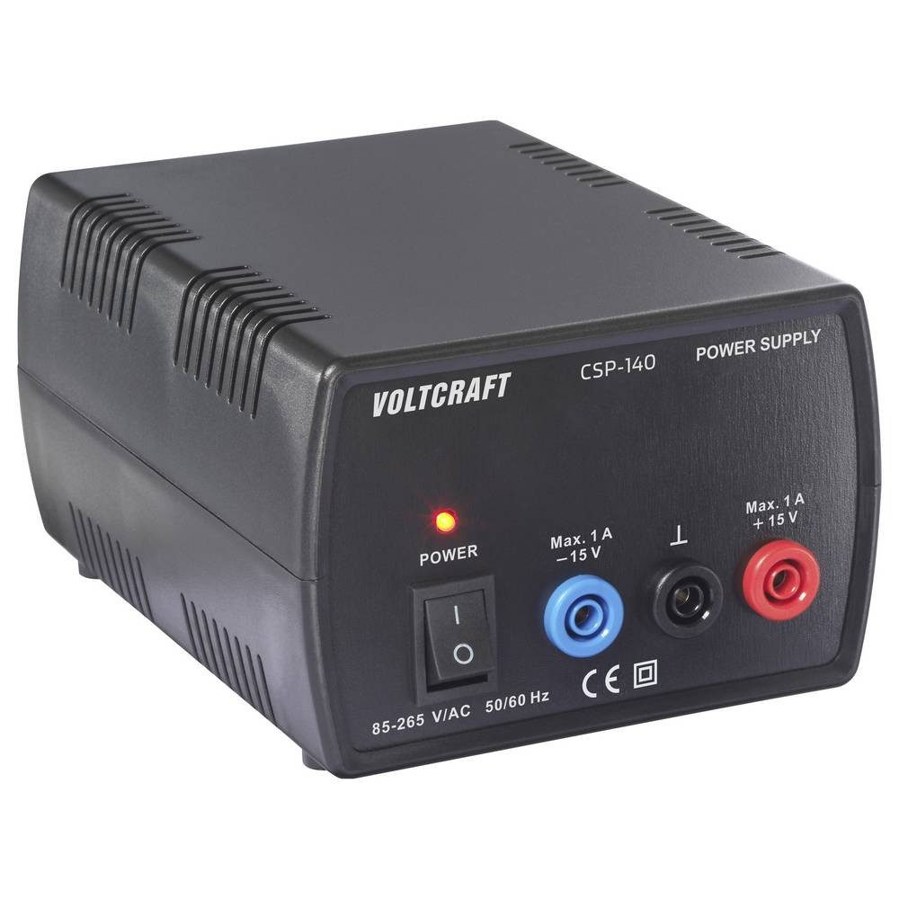 VOLTCRAFT CSP-140 Labornetzgerät Gleichspannung symmetrisch 15 V/DC (max) 1 A Labor-Netzteil