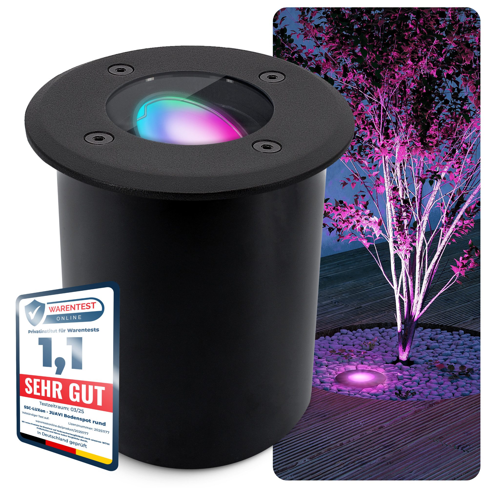 SSC-LUXon LED Gartenstrahler JUAVI Bodeneinbauleuchte IP67 günstig online kaufen