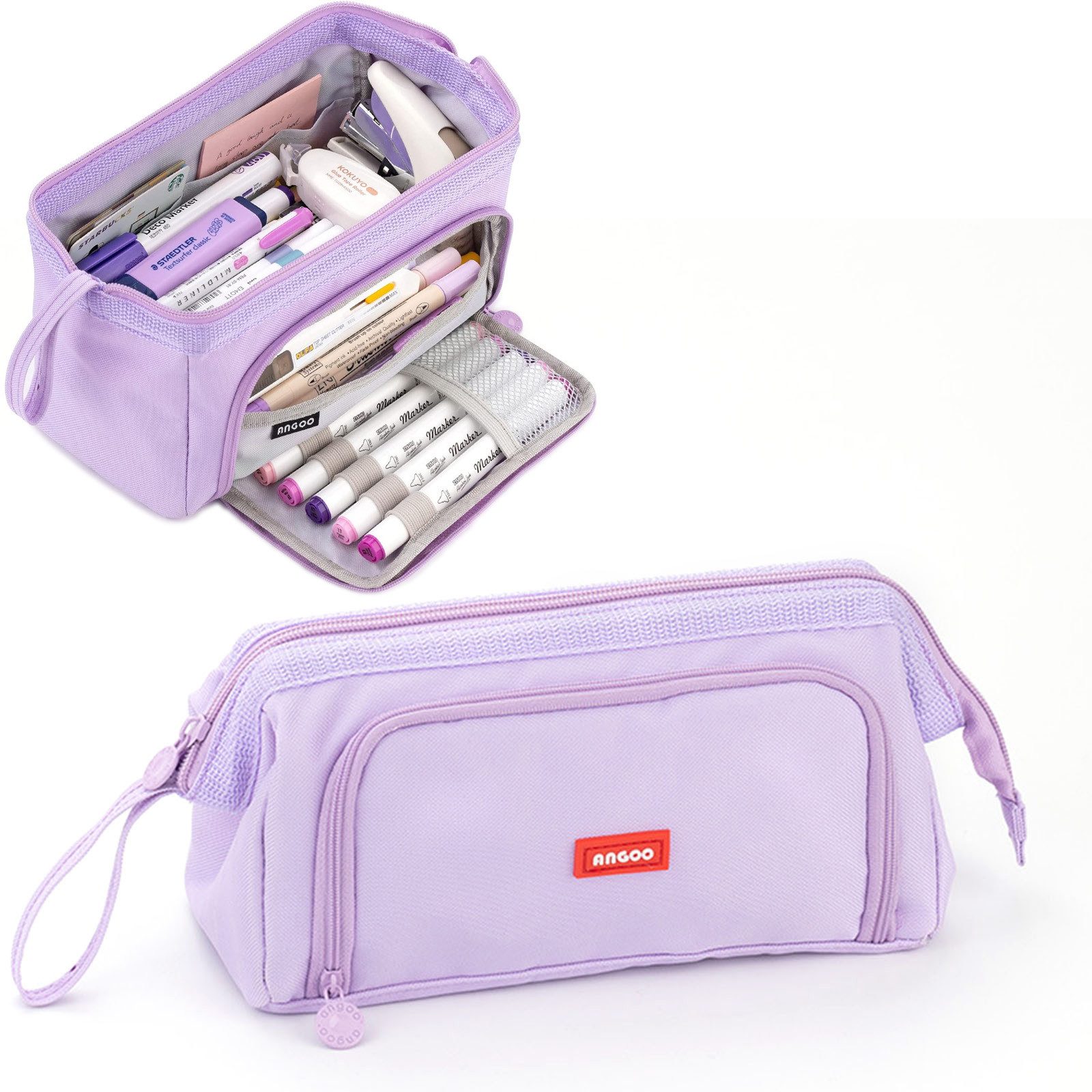 REDOM Federmäppchen Groß Stifteetui Schüler Mäppchen Canvas Etui, (Große Ka günstig online kaufen