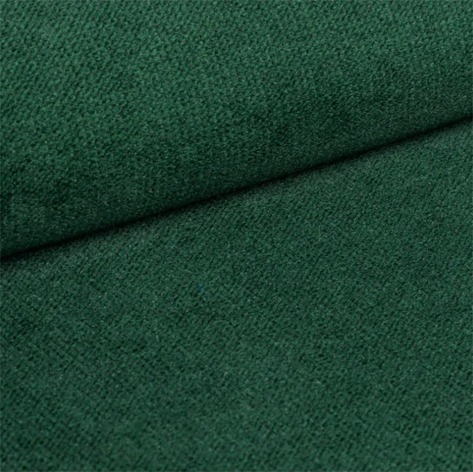 Beautysofa Ecksofa Bono U-Form Sofa mit Schlaffunktion und Bettkasten, modernes Wohnzimmer-Sofa, Samtstoff in Flaschengrün, Liegefläche 130 x 344 cm