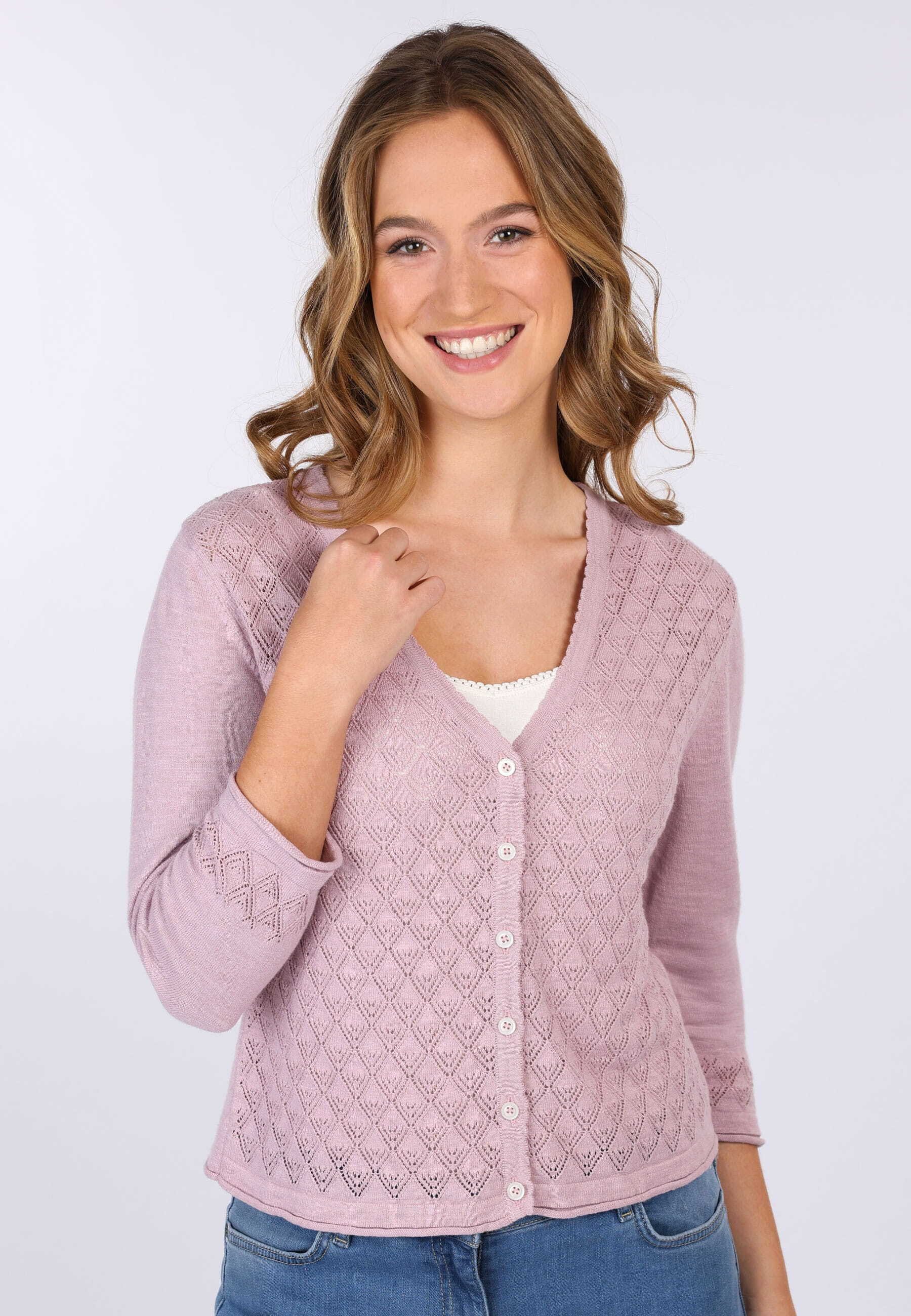 Sorgenfri Sylt Strickjacke Lisarah Ajour-Strickdetails