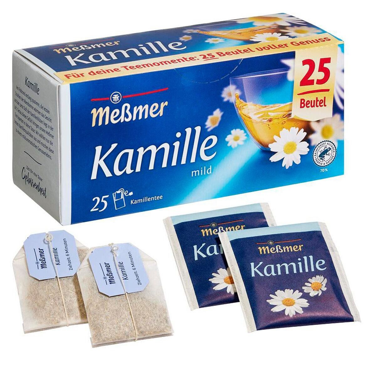 Meßmer Tee , Kamille, , mild-aromatisch, 25er Packung