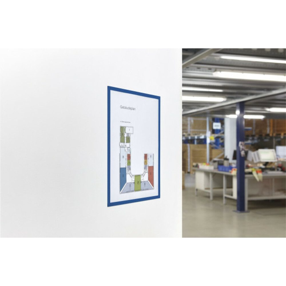 magnetoplan® Hängevitrine Magnetofix Sichtfenster blau DIN A4 5St (1-St)