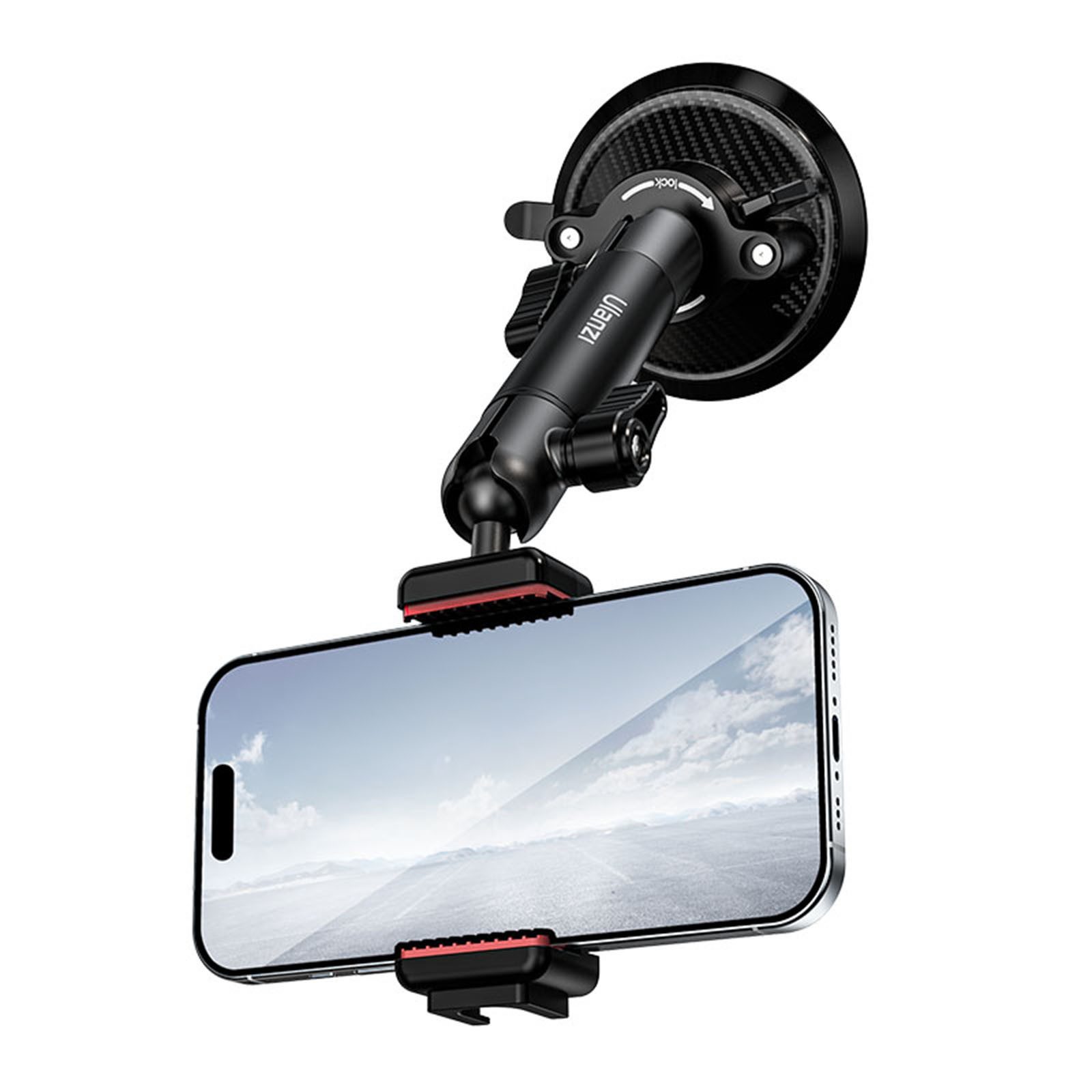 Action Cam-Halterung ZJ01 Ausziehbare Saugnapfhalterung für Actionkamera-Smartphone