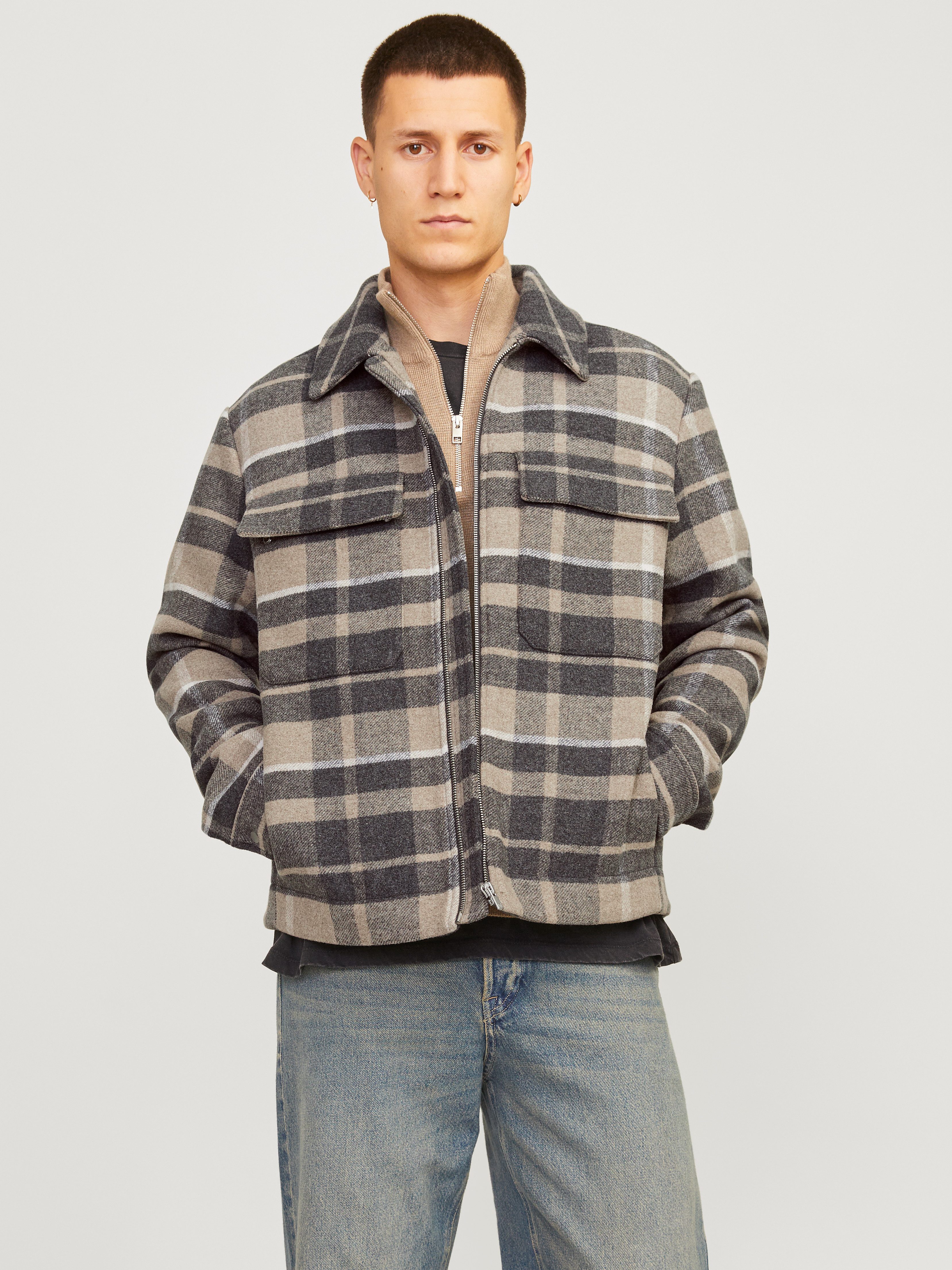 Jack & Jones Wolljacke "JPRCCRUSSEL WOOL BLEND JACKET SN", ohne Kapuze günstig online kaufen