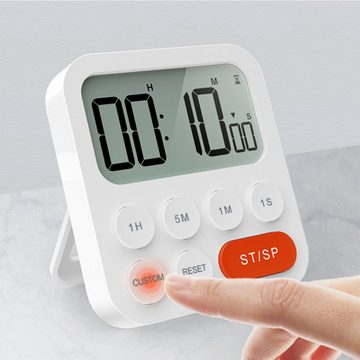 HYTIREBY Kurzzeitmesser Digitaler Küchentimer, Stoppuhr mit Uhr