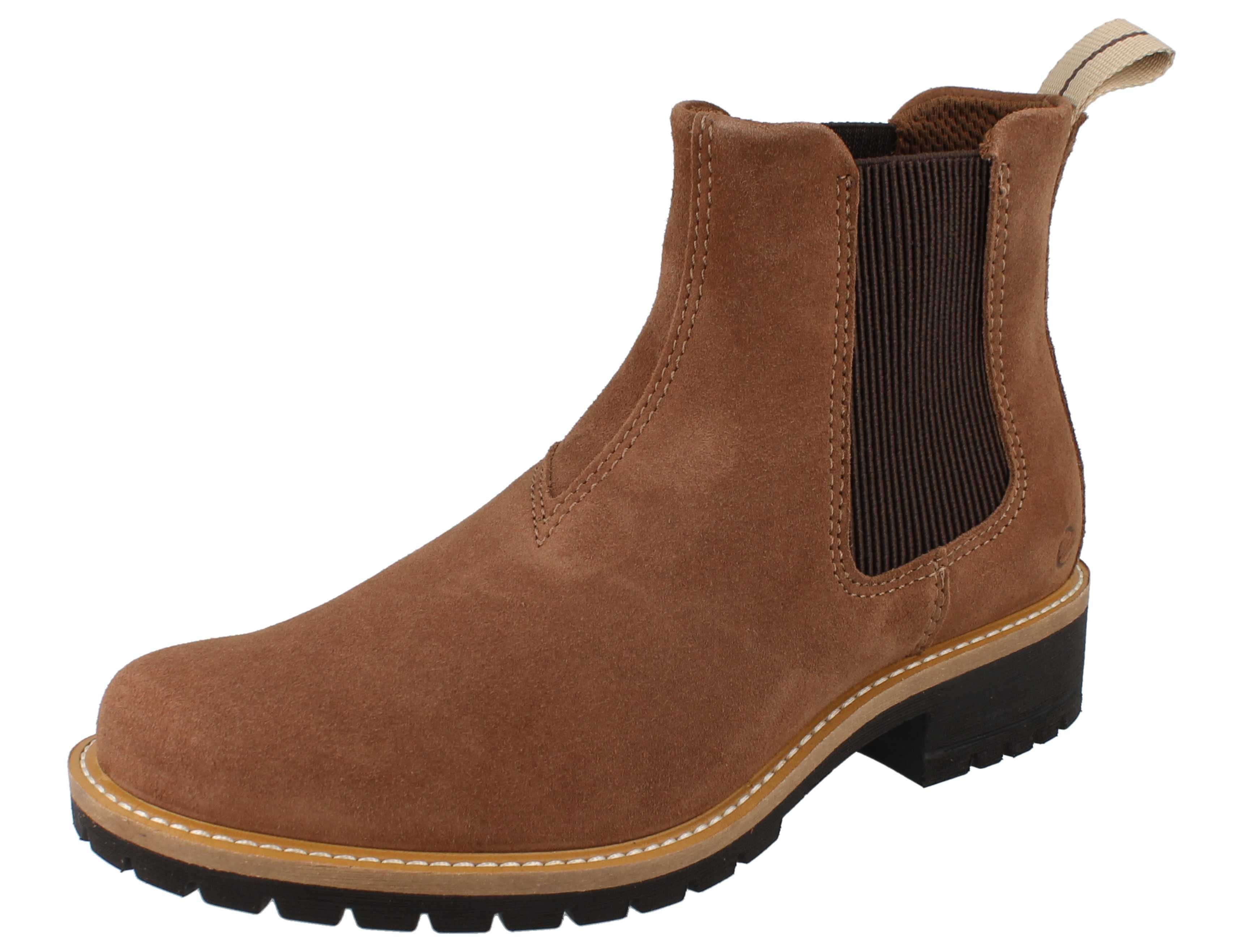 Ecco ECCO Biom Elaina Damen Chelsea Boots braun Veloursleder - Größe: 39 Stiefel Wechselfußbett