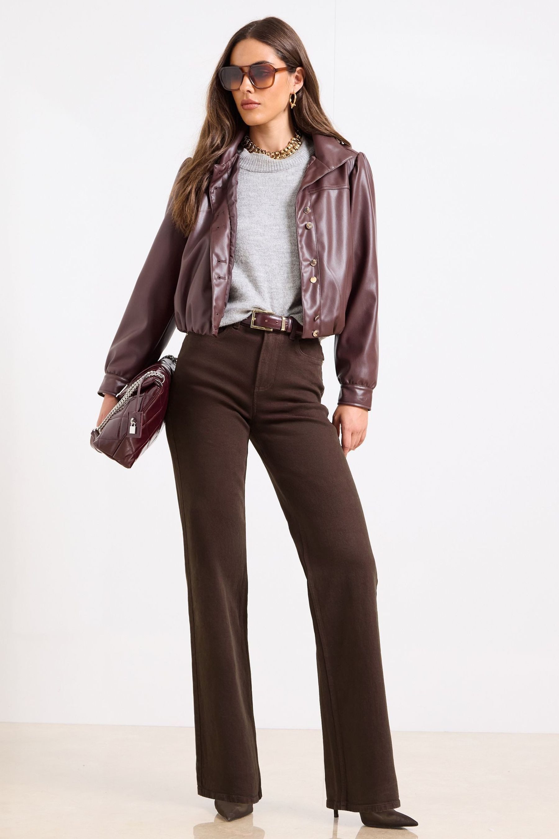 LIPSY Weite Jeans Lipsy Jeans mit weitem Bein, Regular (1-tlg)