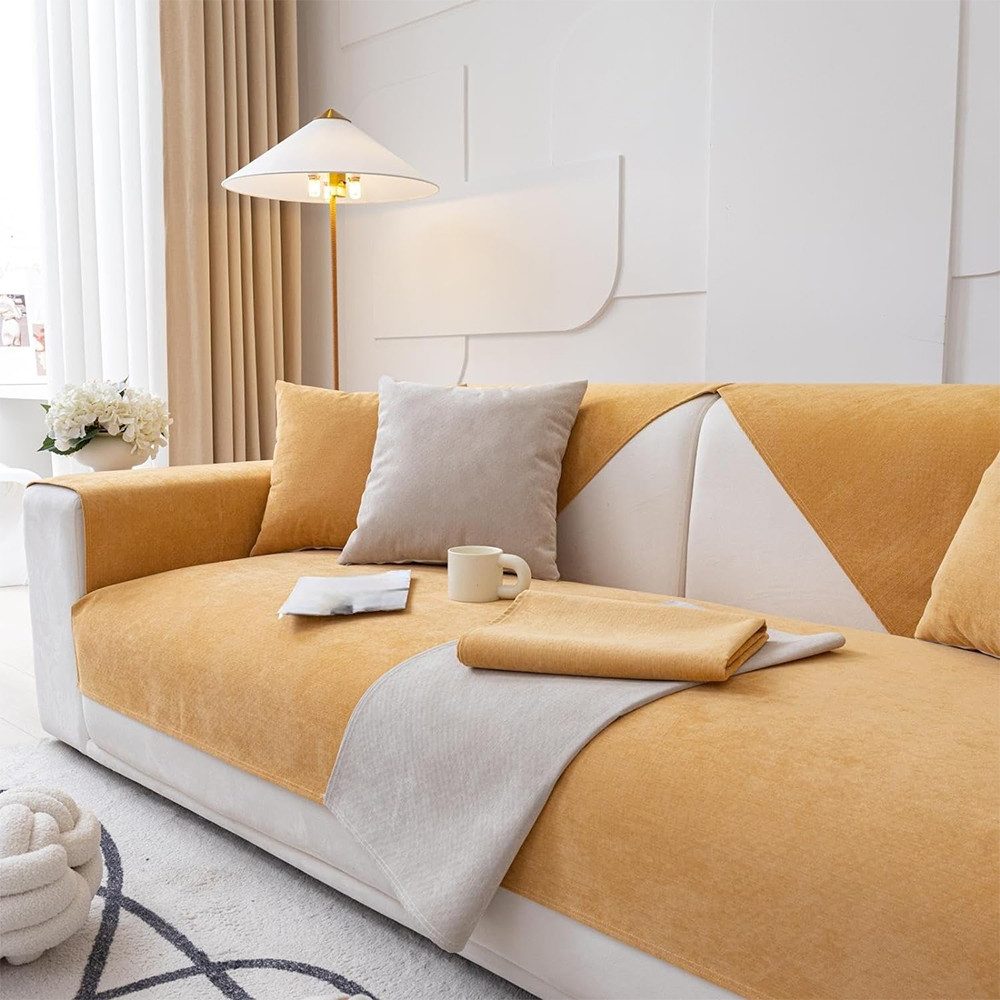 AFKSMILE Sofaschoner Wasserdicht Sofabezüge, Rutschfester Sofaschoner L Form Sofaüberwurf, Hund Katze Ecksofa Sofaschutz, Couch Abdeckung 1 2 3 4 Sitzer von AFKSMILE