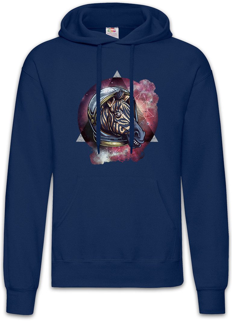 Hoodie Zebra Astronaut Herren Hoodie Raumfahrt Astronaut Katze Love Weltraum