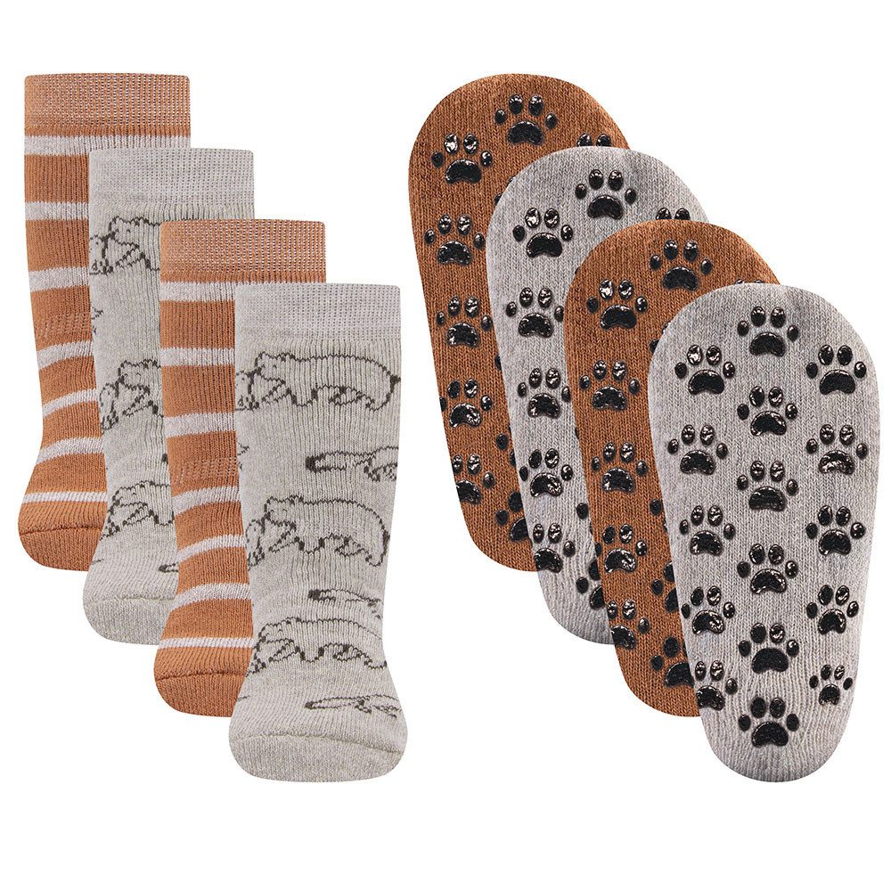 ABS-Socken Stoppersocken ABS 4er Pack Bär/Ringel