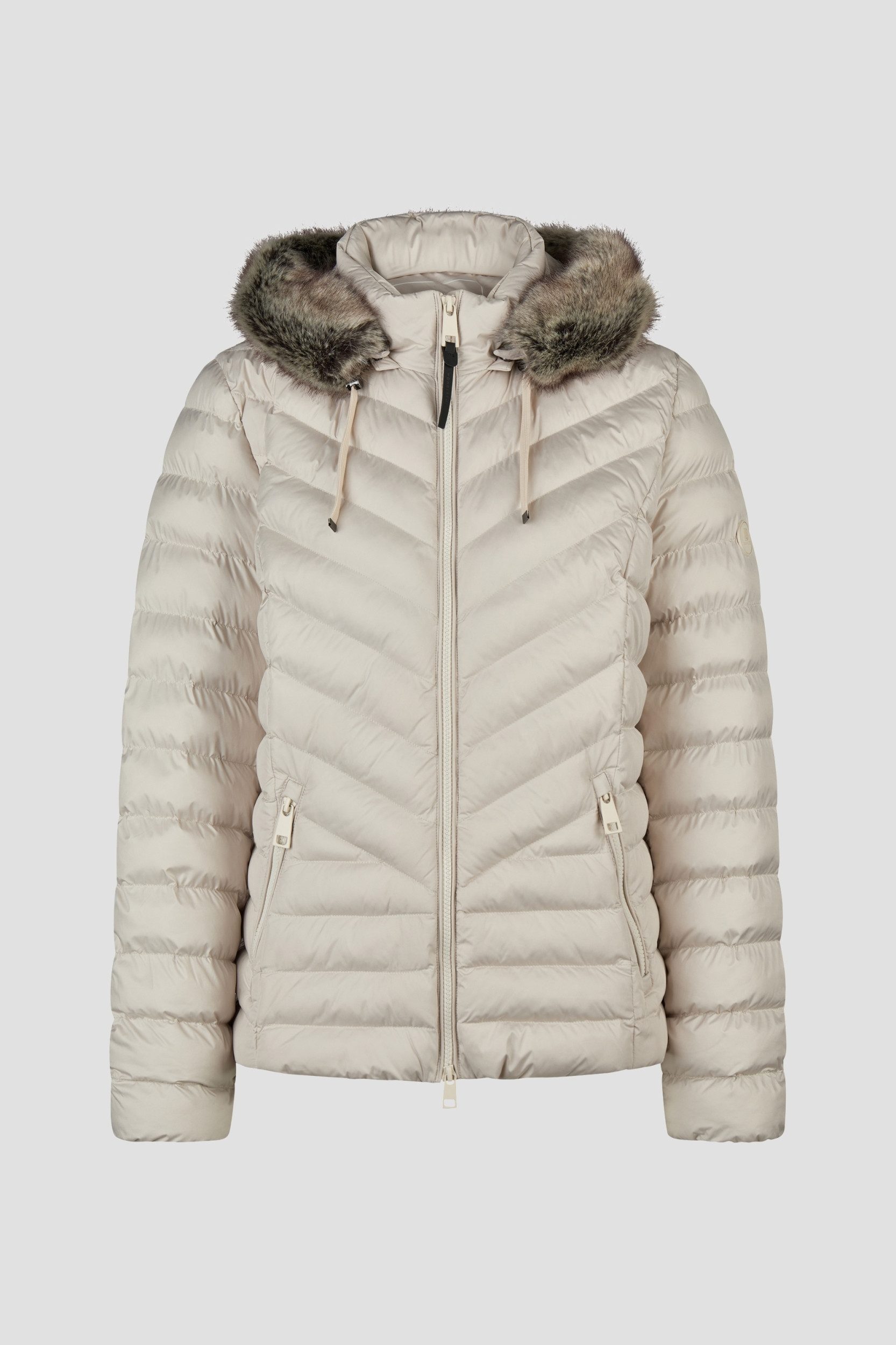 Barbara Lebek Hybridjacke Jacke Thermore mit Kapuze und Webpelz