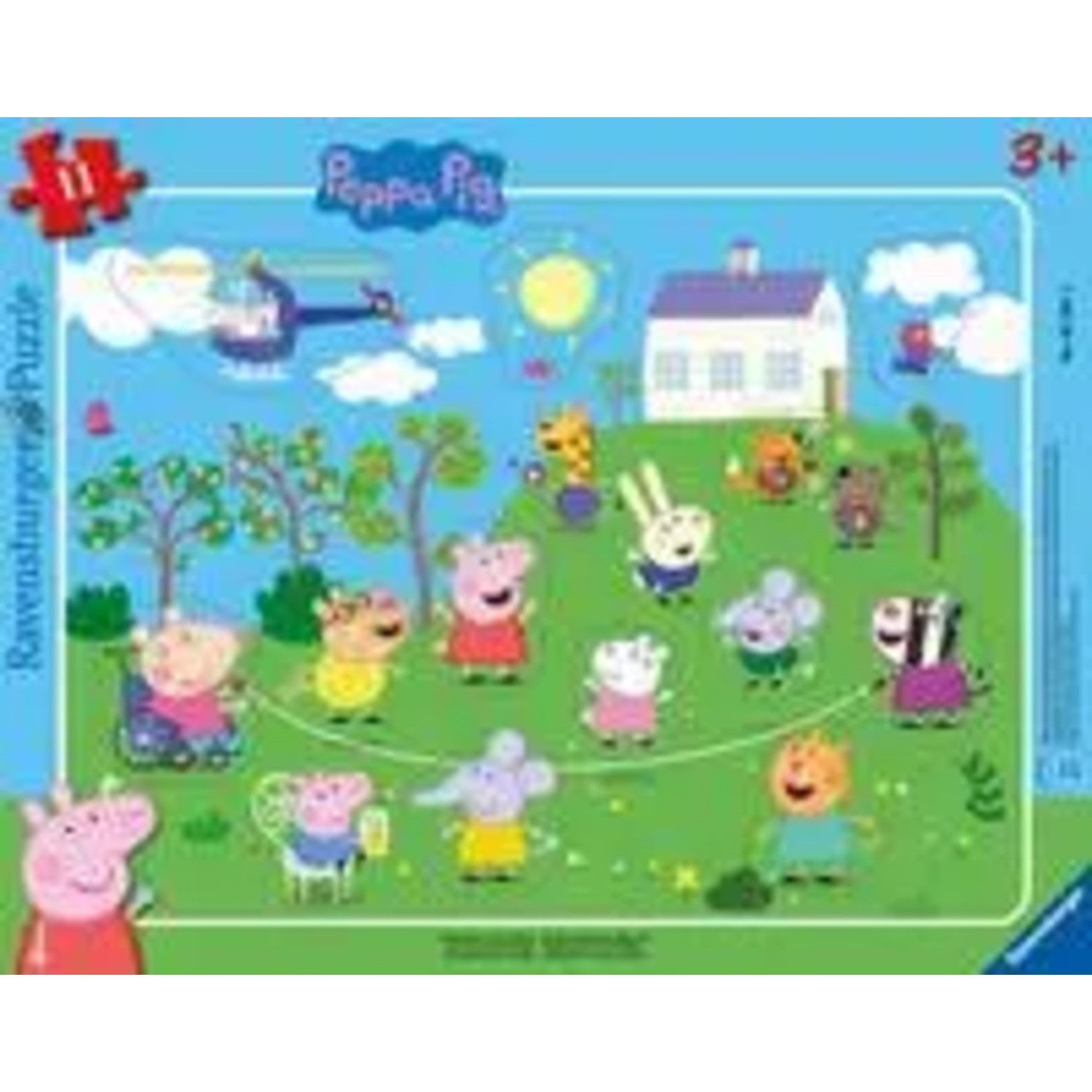 Ravensburger Puzzle Ravensburger Kinderpuzzle 05697 - Seilspringen mit Peppa Wutz - 11..., 11 Puzzleteile