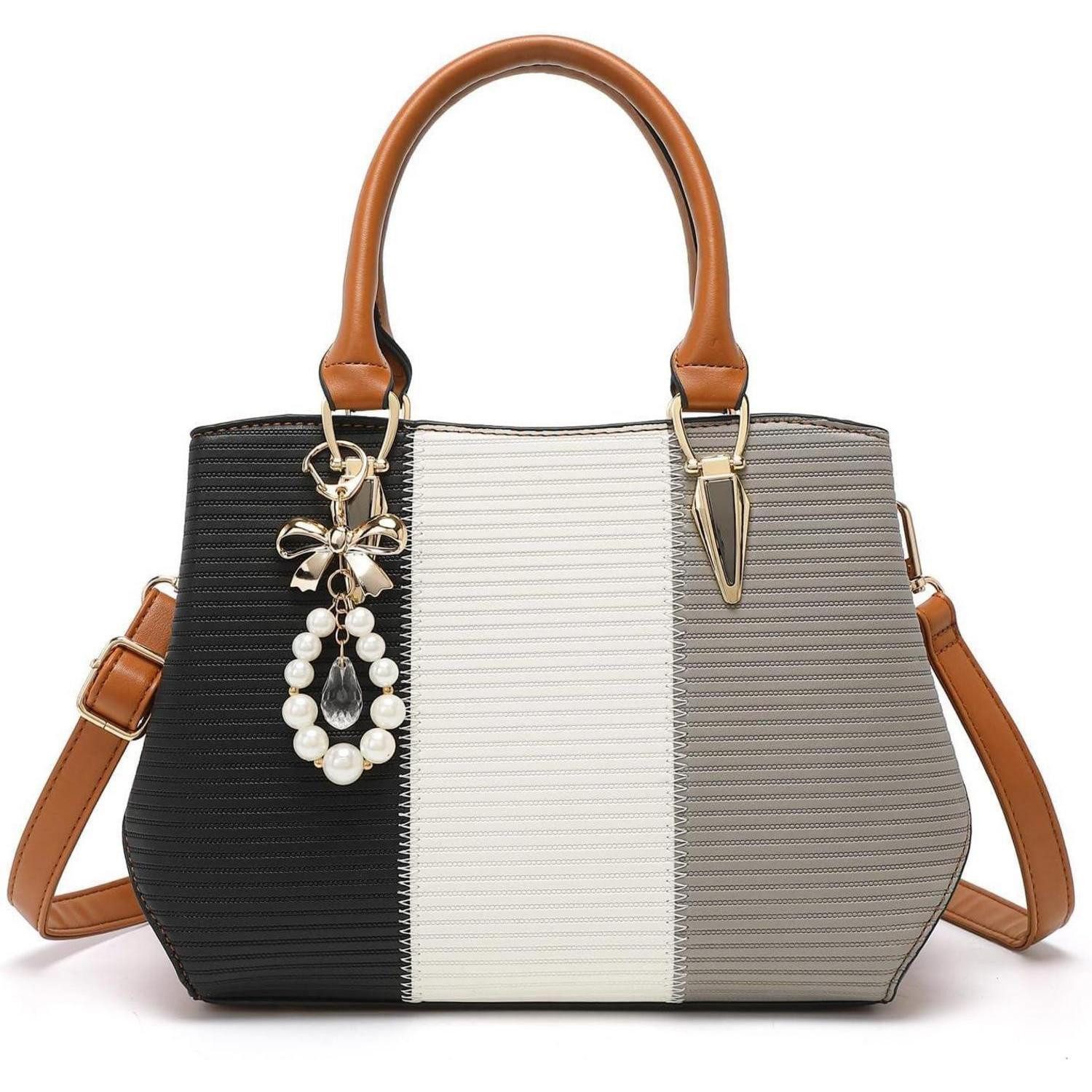 LuxusKollektion Handtasche Damen Handtasche Mittelgroß Multicolor Elegant Henkeltasche