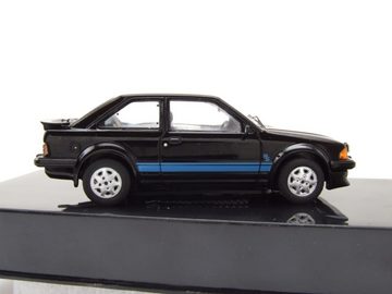 ixo Models Modellauto Ford Escort MK3 RS Turbo 1984 schwarz Modellauto 1:43 ixo models, Maßstab 1:43