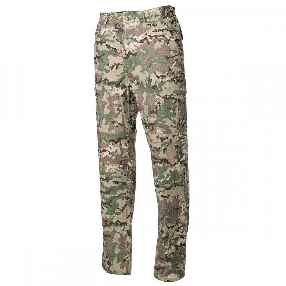 MFH Cargohose US Kampfhose BDU, Rip Stop - Farbe: operation-camo - Größe: XXXL