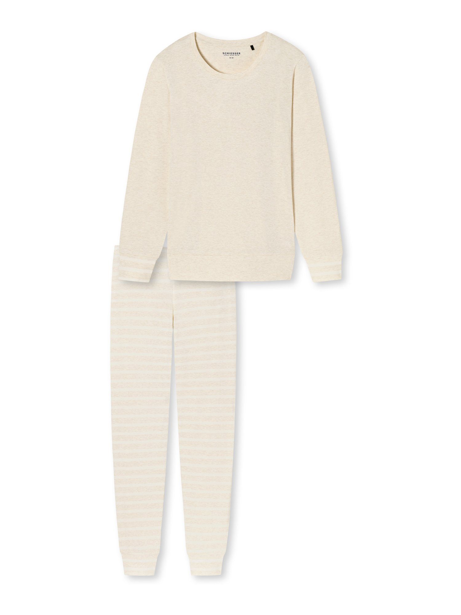 Schiesser Pyjama Stripes Essential Beige