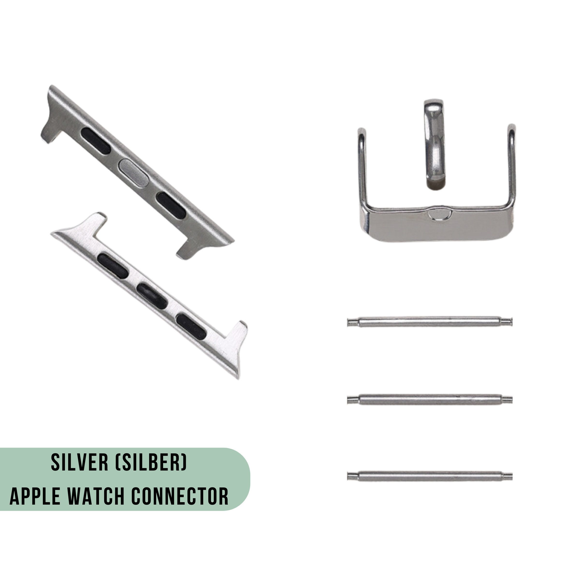 Renna Leather Smartwatch-Armband Metal Connector für Apple Watch 1-2-3-4-5- günstig online kaufen