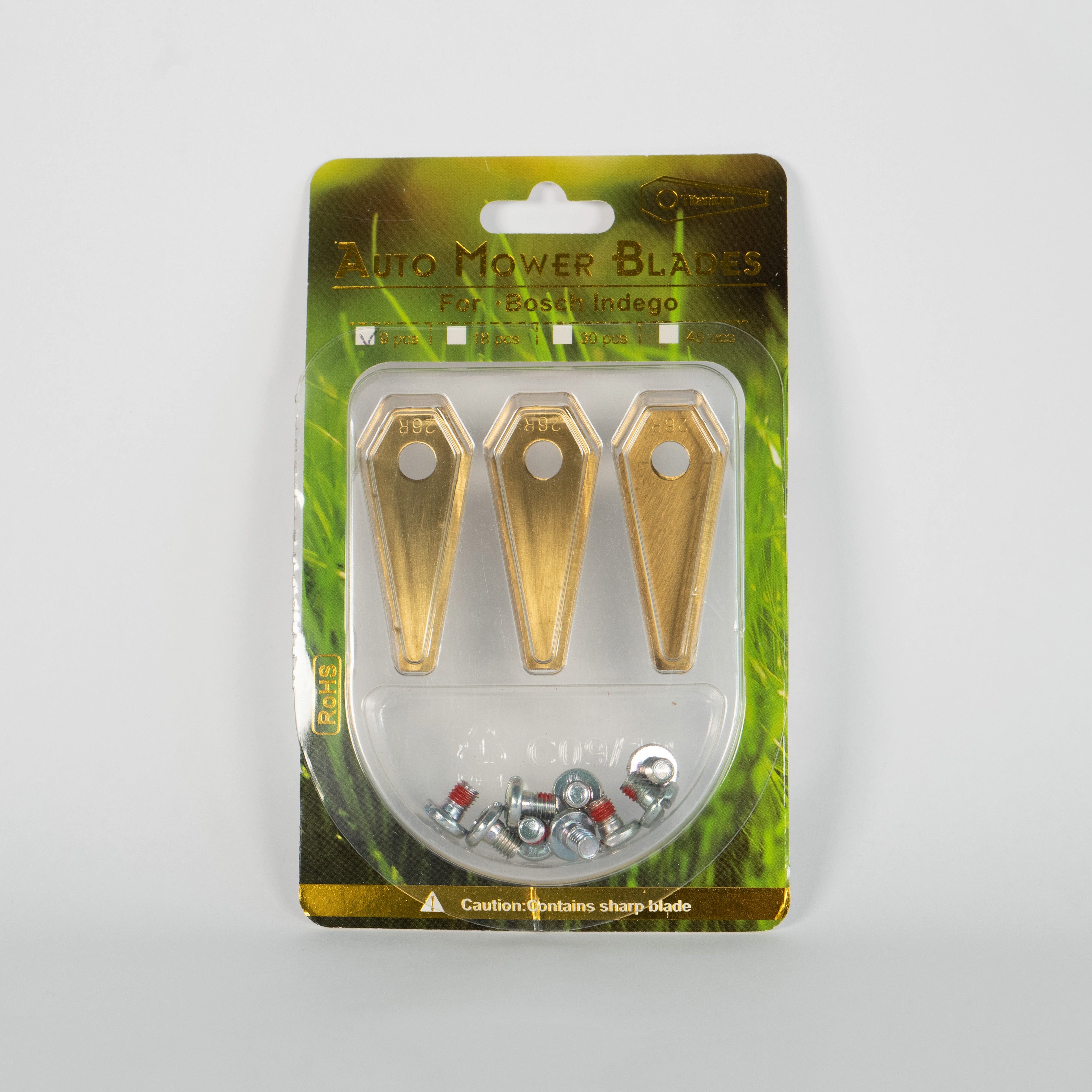 FurniSafe Mährobotermesser 9er Set FurniSafe Titan Klingen für Mähroboter Bosch Indego