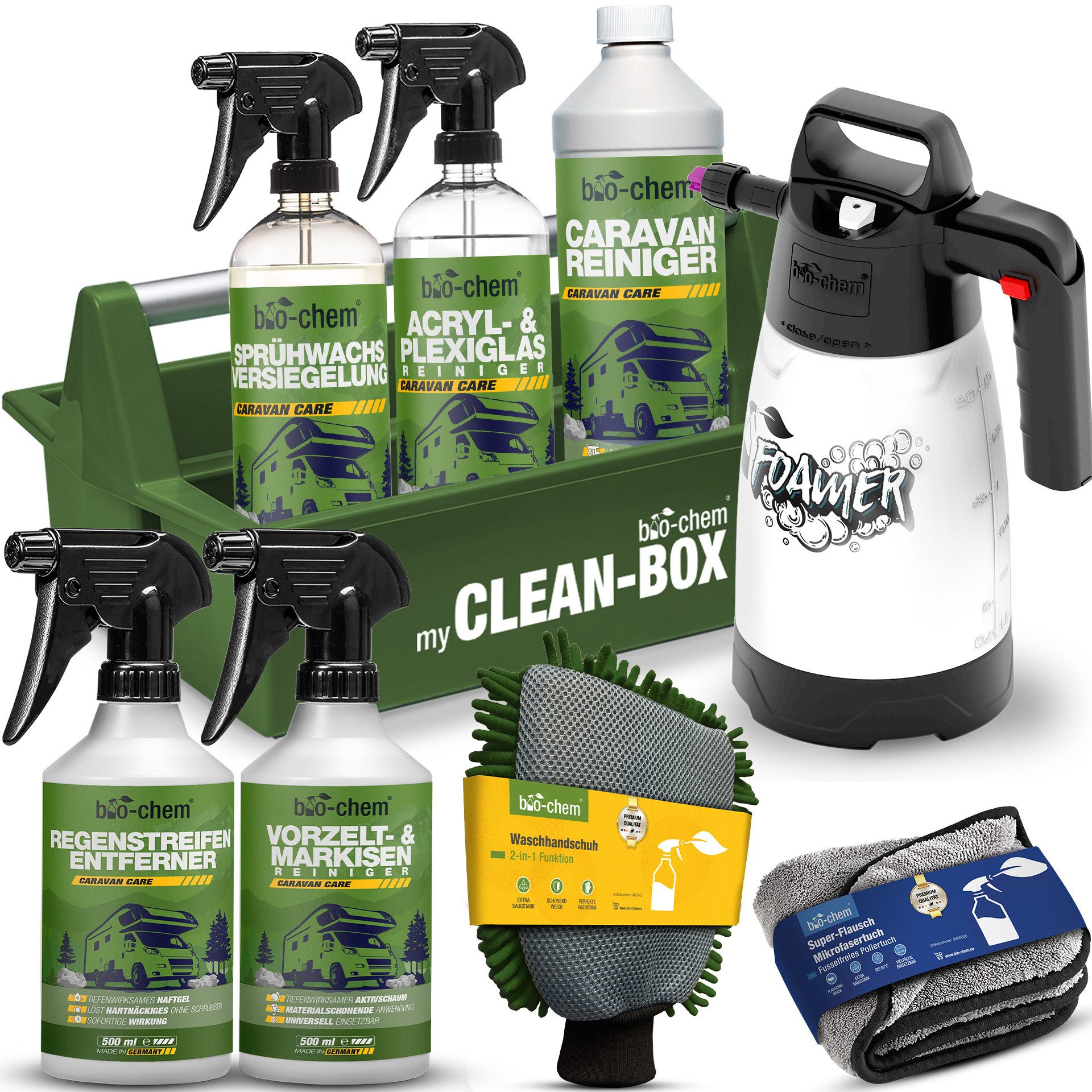 bio-chem Wohnmobil Pflege-Set Premium: Reinigung & Schutz 9-teilig Auto-Reinigungsmittel