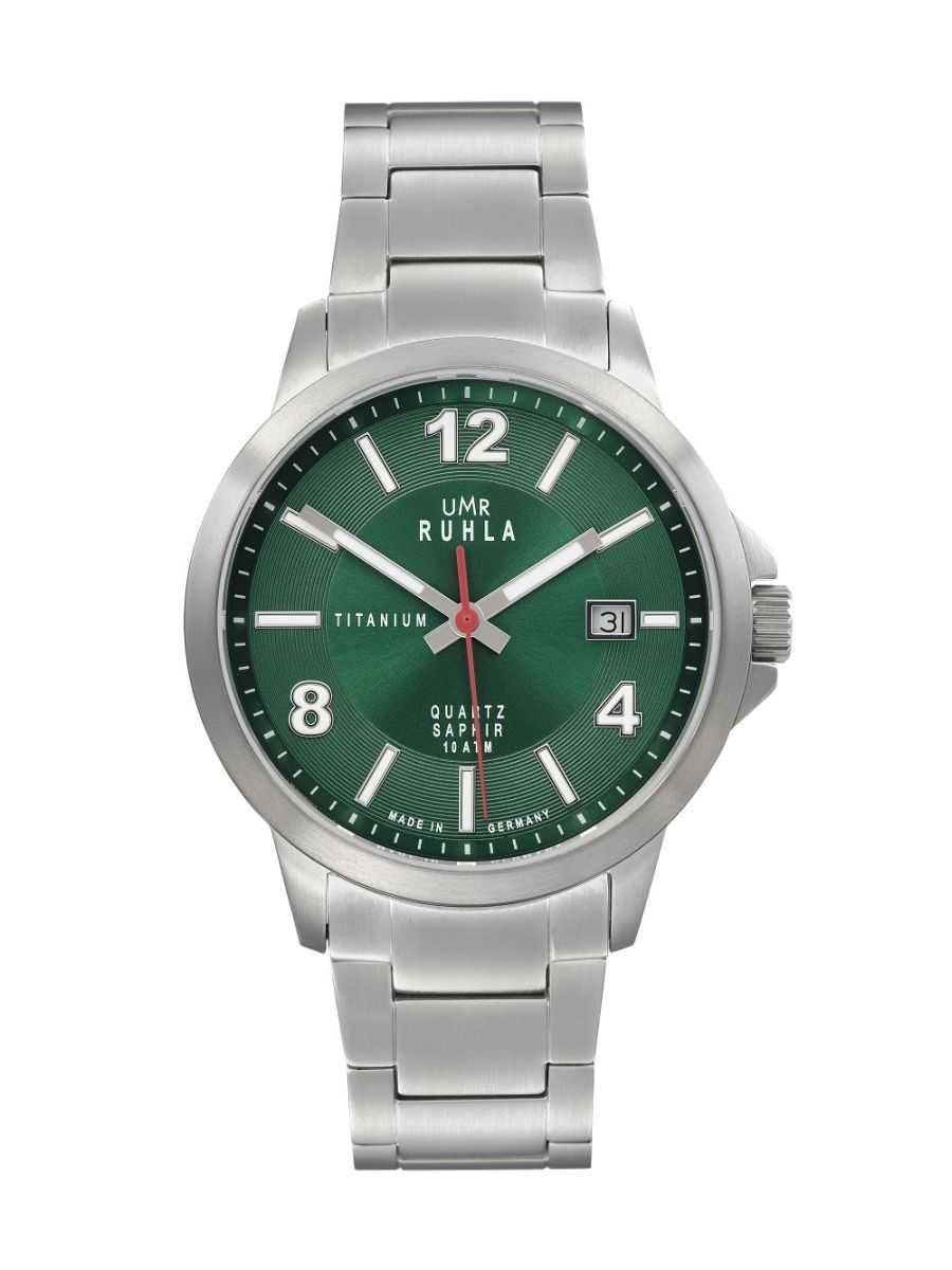 UMR Ruhla Quarzuhr Titan Herrenuhr 32003 Titanband 40 mm, Made in Germany