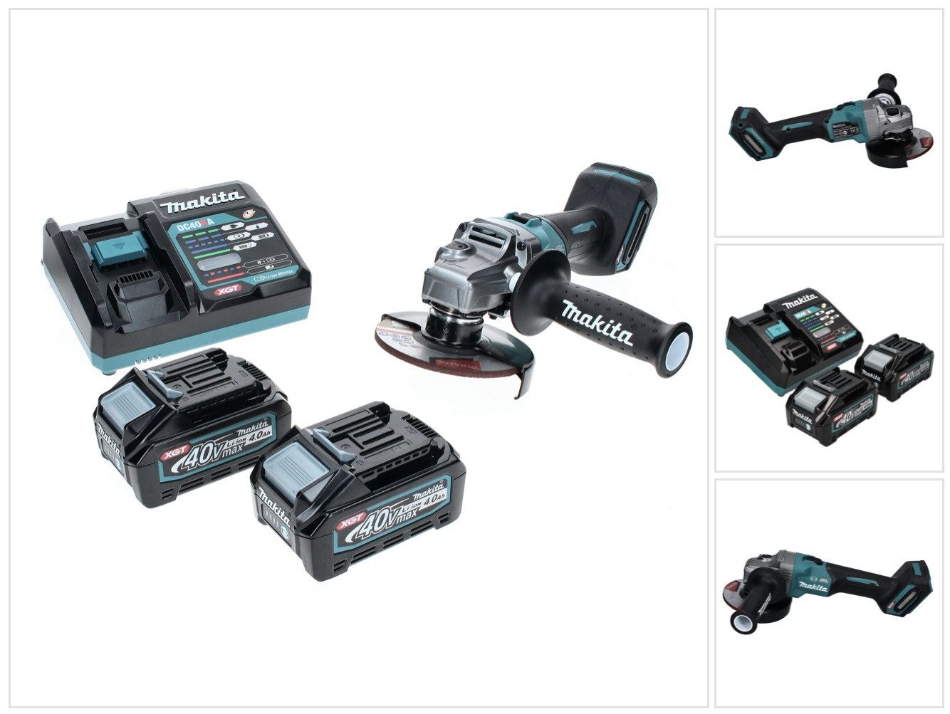 Makita Akku-Winkelschleifer GA 005 GM2 Akku Winkelschleifer 40 V max. 125 mm Brushless XGT + 2x