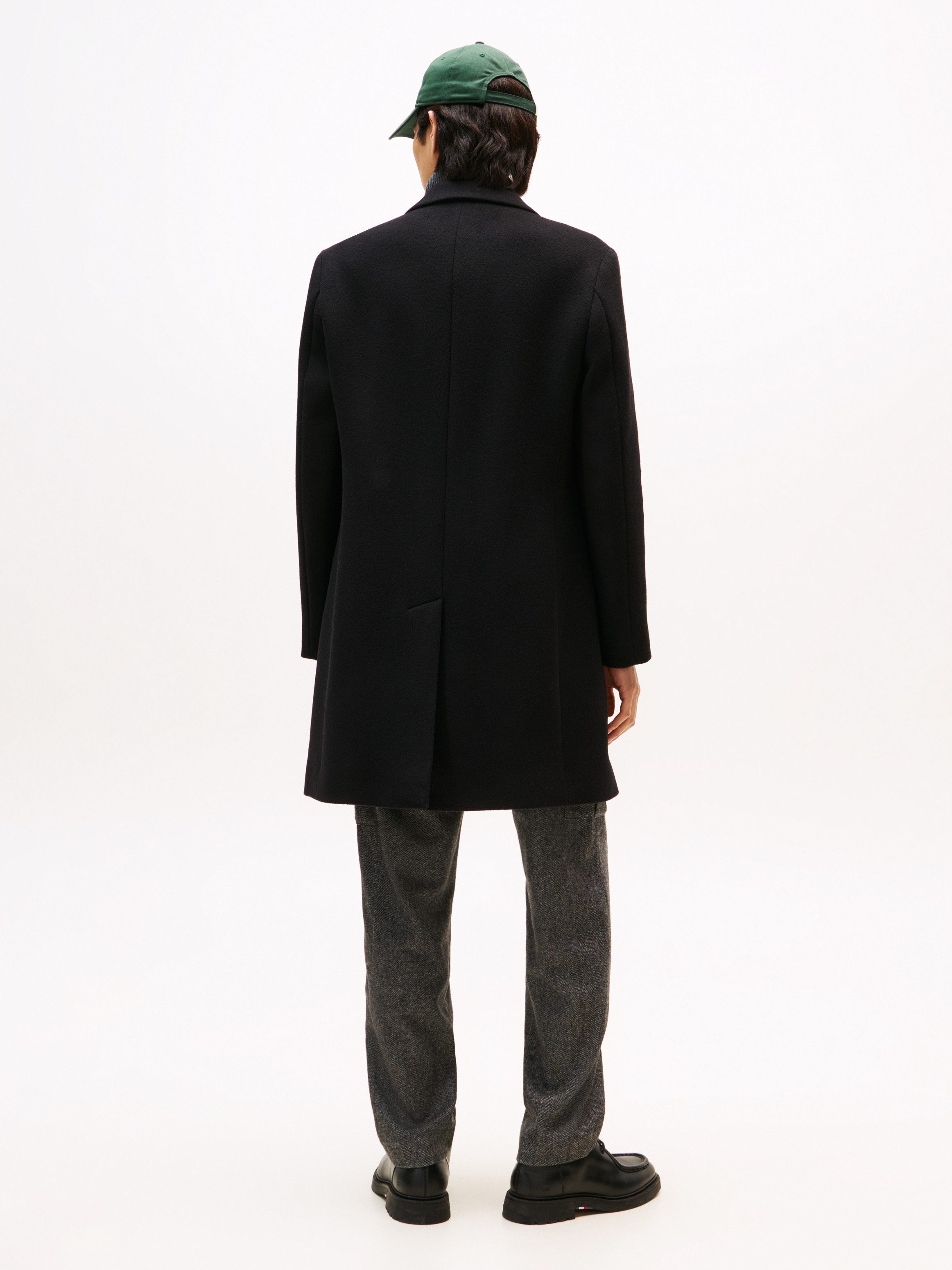 Tommy Hilfiger Wollmantel WOOL MIX COAT Reverskragen, regular fit