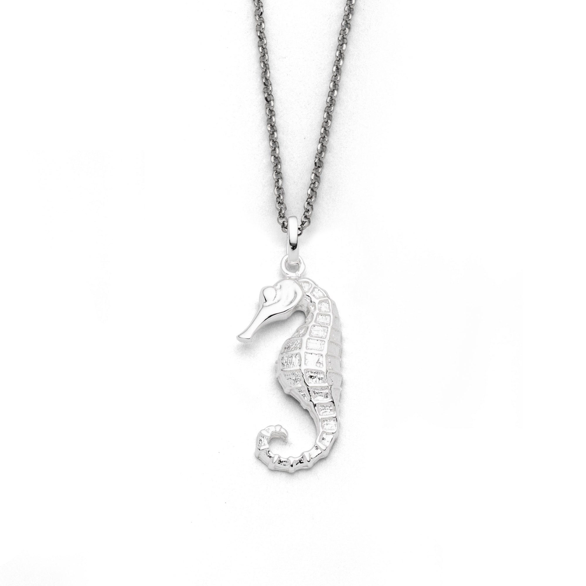 Kettenanhänger DUR Schmuck: Anhänger "Seepferd" 925er Sterlingsilber P4037