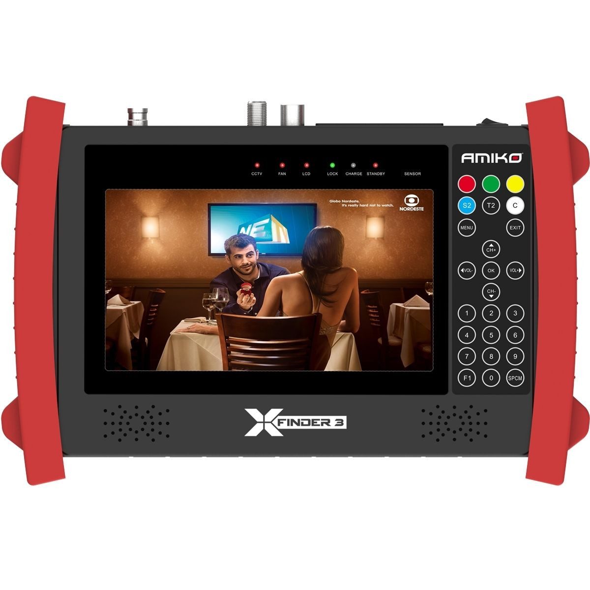 Amiko Satfinder X-Finder 3 HD DVB-S/S2 + C/T/T2 Satfinder LCD Display Messgerät